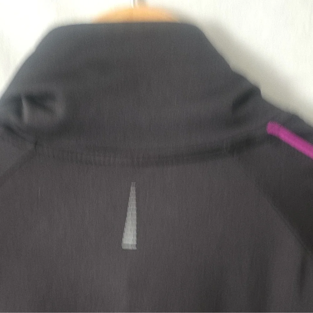 RBX Performance Women's Black Purple Full Zip Track Jacket L Running Activewear